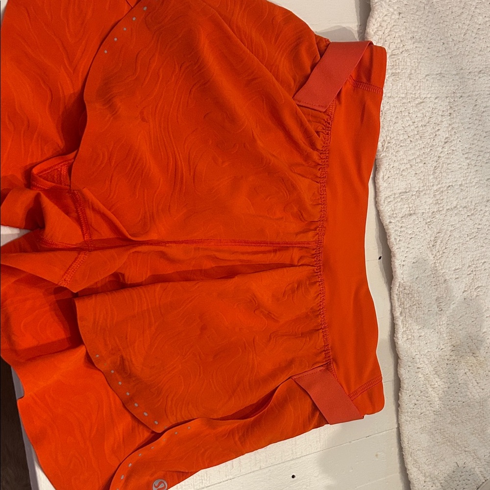 lululemon athletica Bright Orange Athletic Shorts